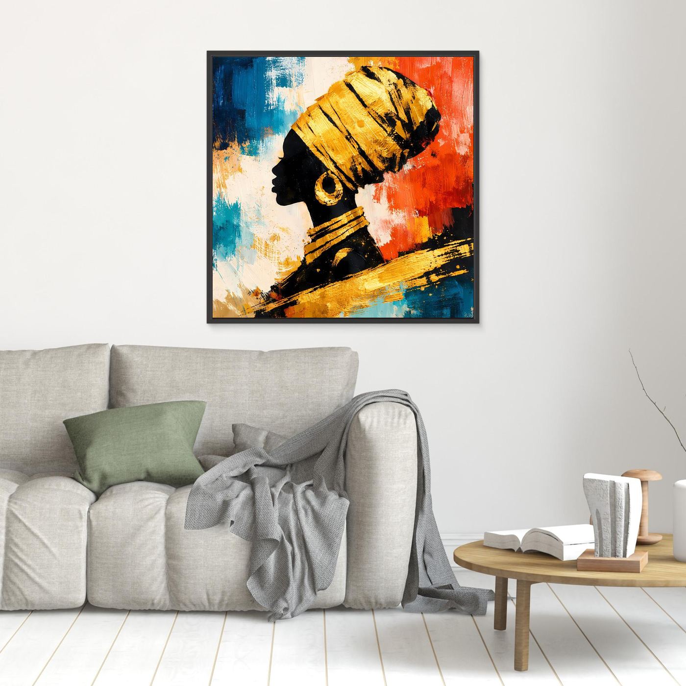 Leinwand Stolze Eleganz | Afrikanische Schönheit Modernes Wandbild