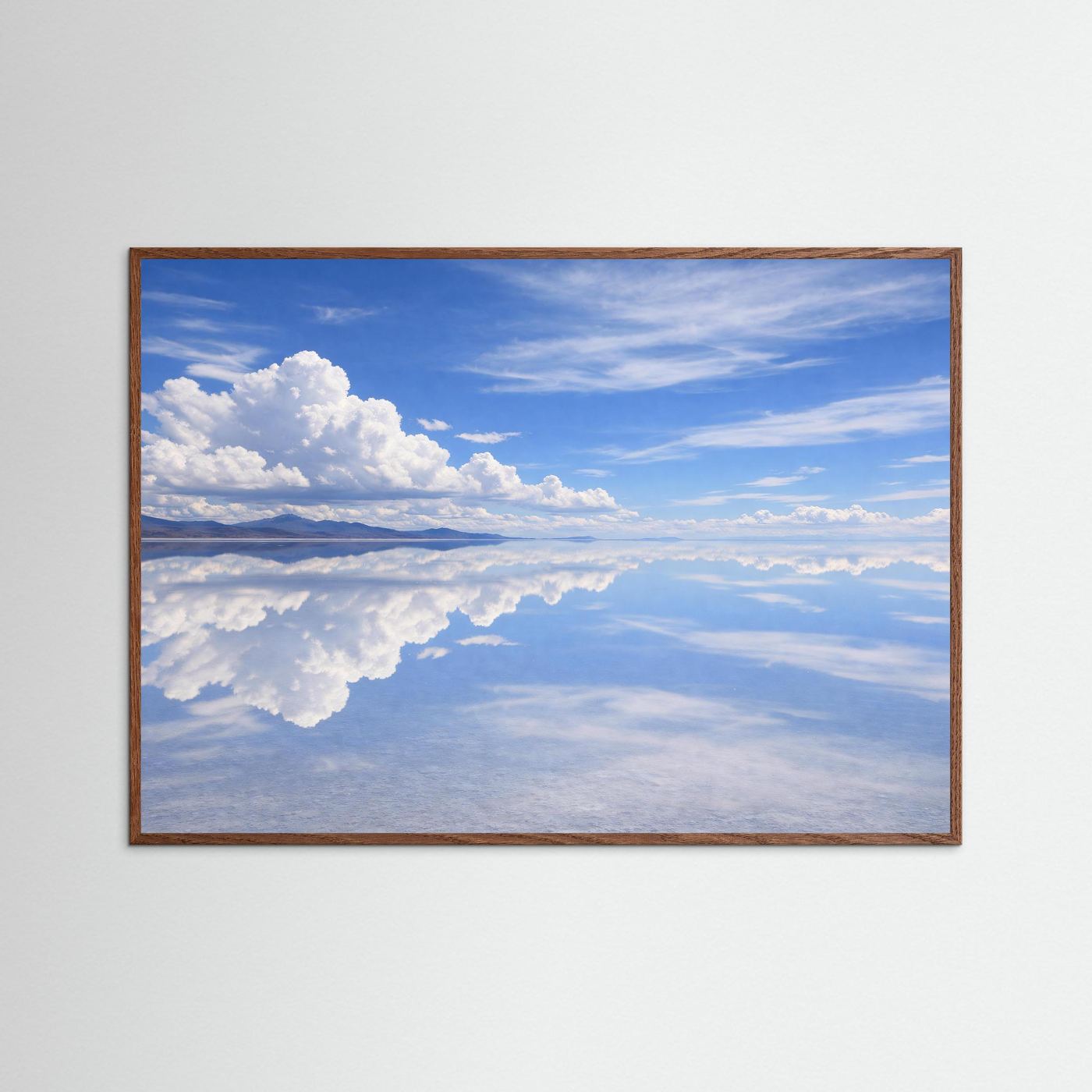 Himmel und Erde im Salar de Uyuni | Spiegelung Naturposter Querformat