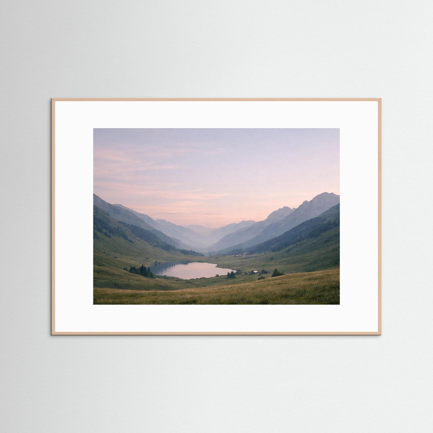 Majestätische Alpen im sanften Morgenlicht | Panorama Berg & Natur Poster Querformat