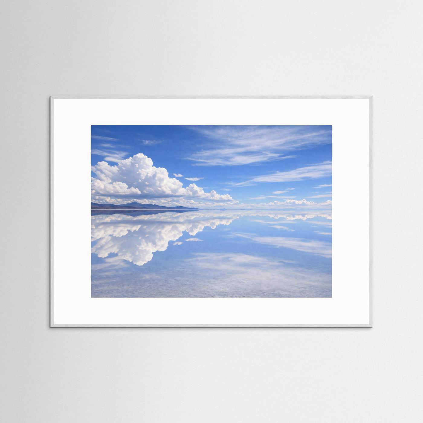Himmel und Erde im Salar de Uyuni | Spiegelung Naturposter Querformat