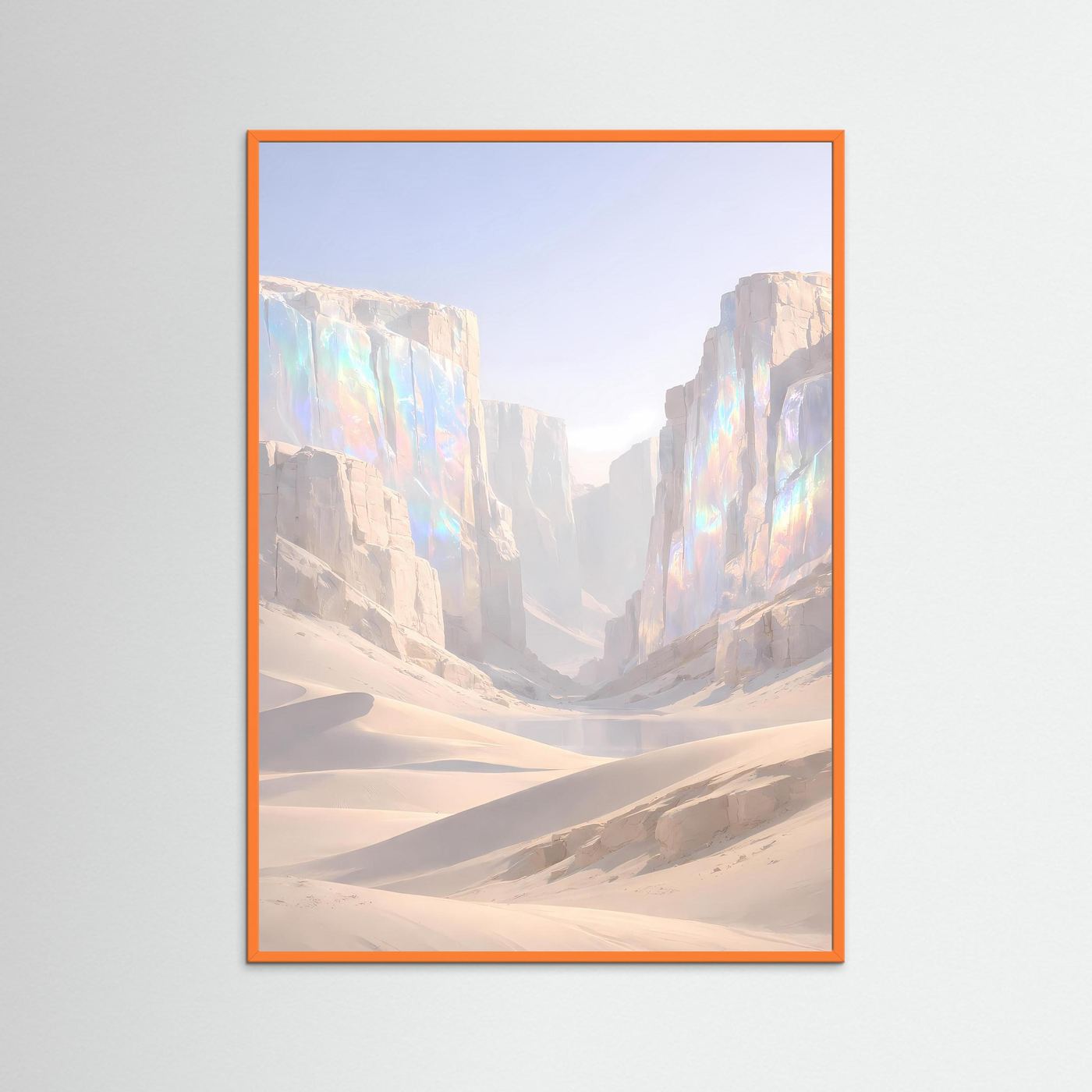 Poster Kristalline Schlucht in der Wüste | Majestätisches Canyon Wandbild