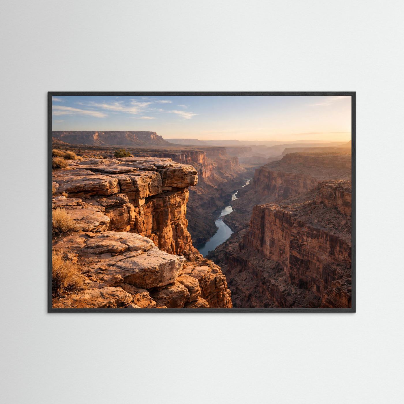 Majestätischer Canyon im warmen Abendlicht | Panorama Canyons & Natur Poster Querformat