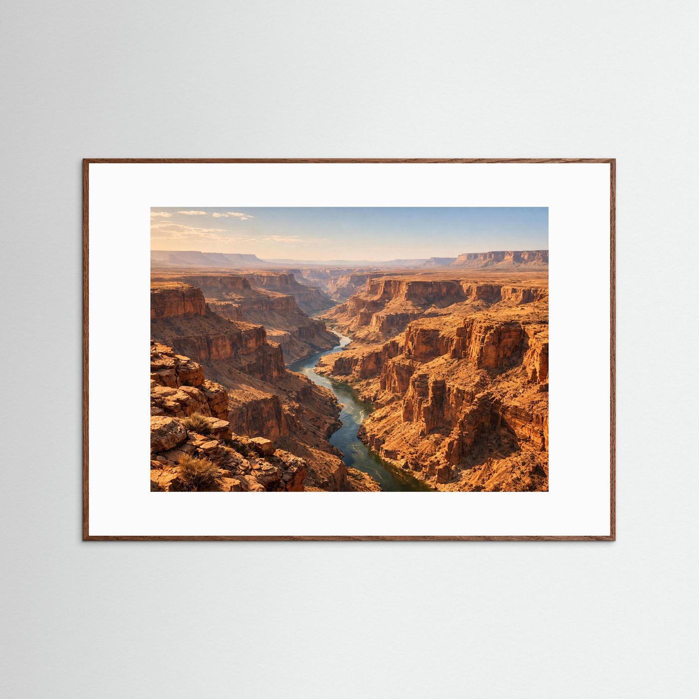 Majestätischer Grand Canyon | Fluss im Canyon & Natur Poster Querformat