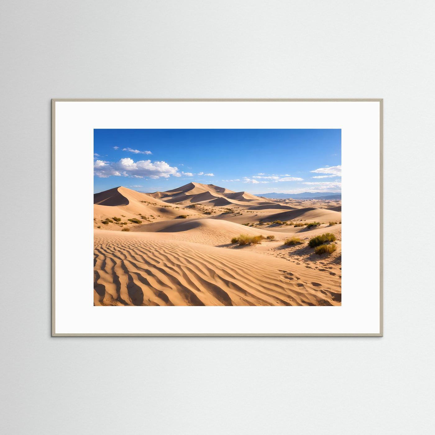 Faszinierende Sanddünen in der Wüste | Dünen & Natur Poster Querformat