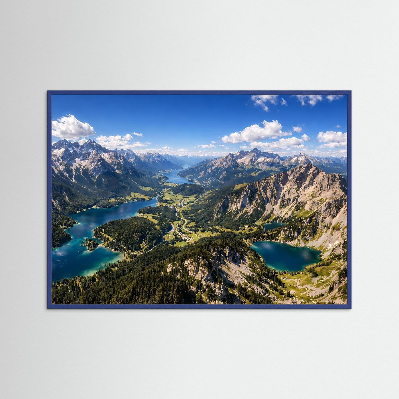 Majestätische Alpentäler und Bergseen | Gipfel & Natur Panorama Poster Querformat