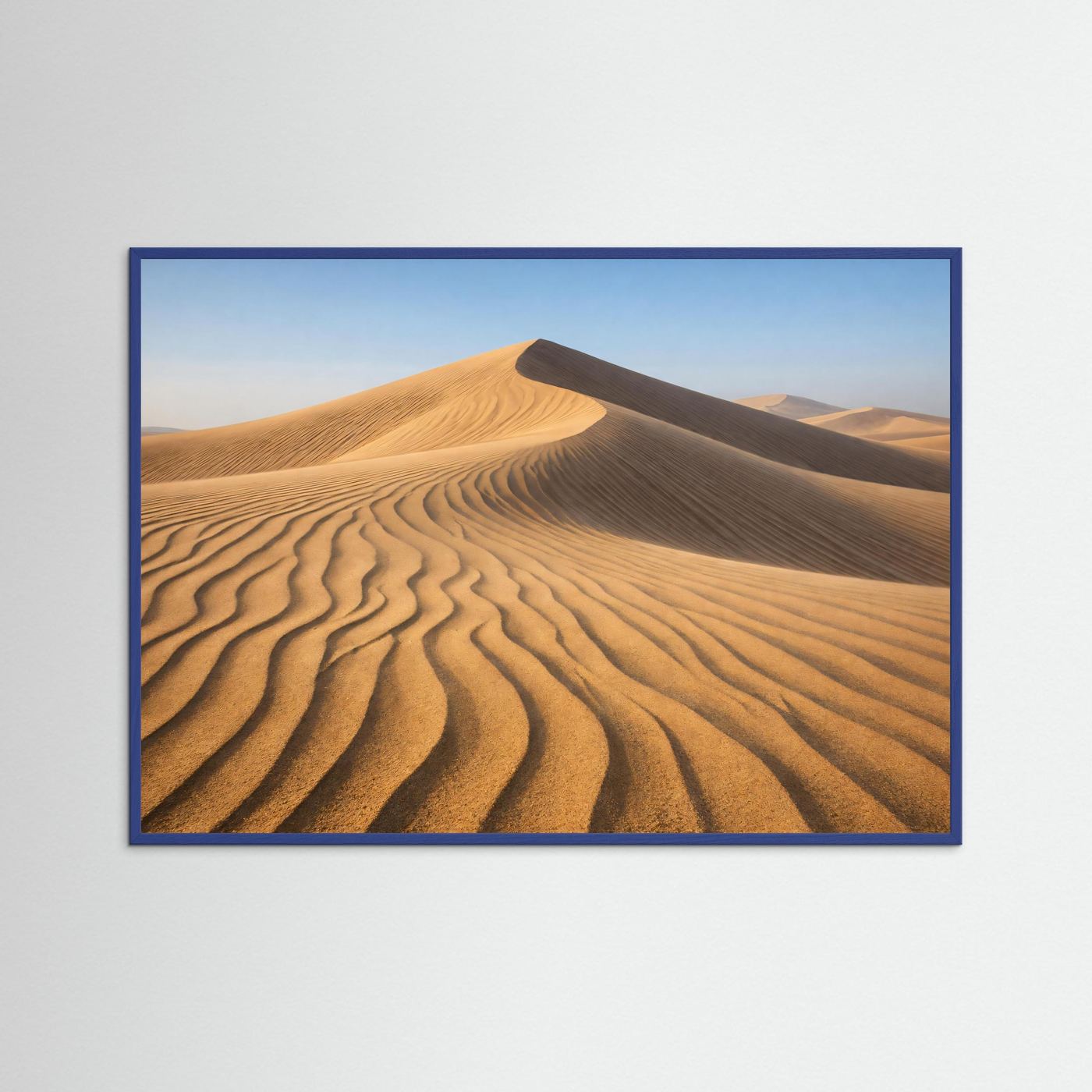Gezahnte Sanddünen in der Wüste | Wellenmuster Natur Poster Querformat