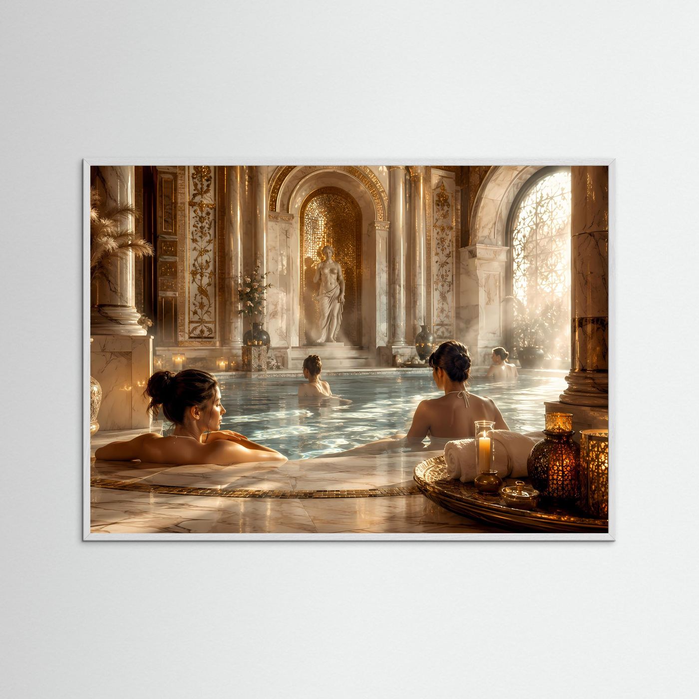 Luxuriöser Wellness-Tempel aus Marmor | Spa & Entspannung Poster