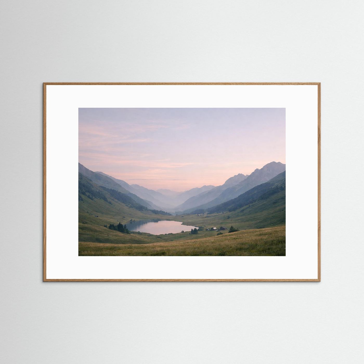 Majestätische Alpen im sanften Morgenlicht | Panorama Berg & Natur Poster Querformat