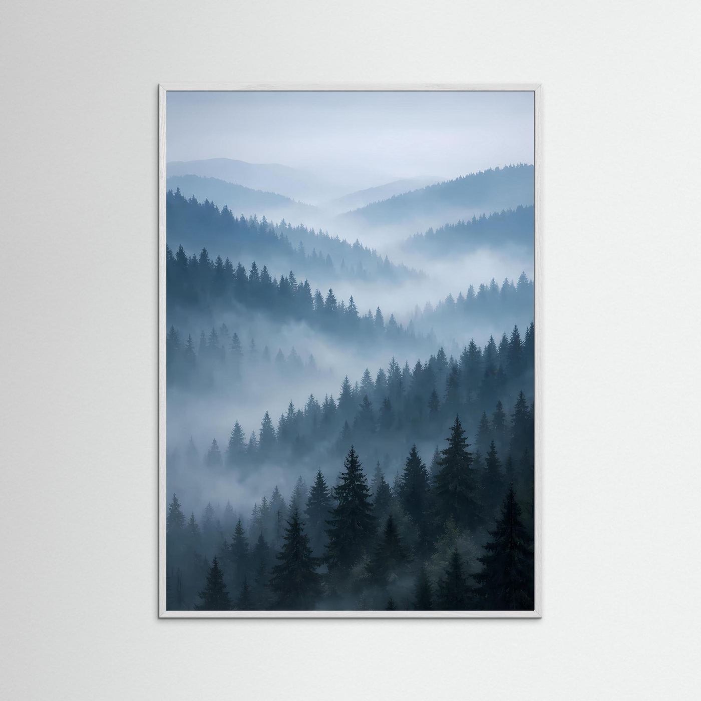 Poster Berglandschaft im Nebeltal | Majestätisches Alpen Wandbild