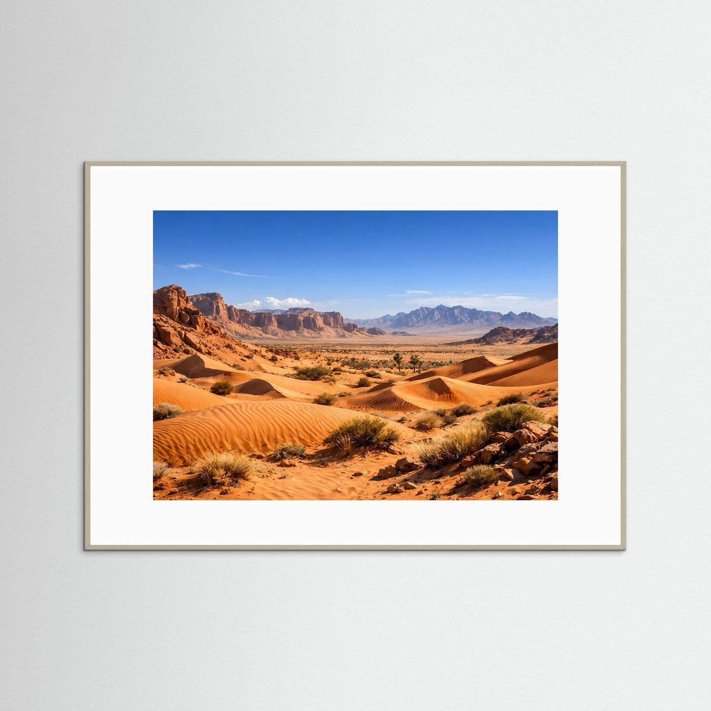 Faszinierende Wüstenlandschaft | Wüste & Sanddünen Poster Querformat