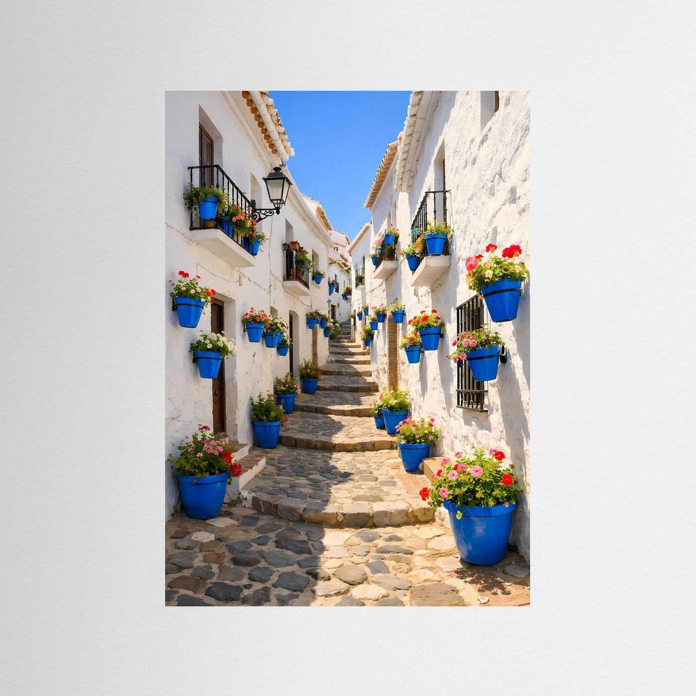 Poster Andalusische Gasse Andalusien | Spanische Altstadt Wandbild