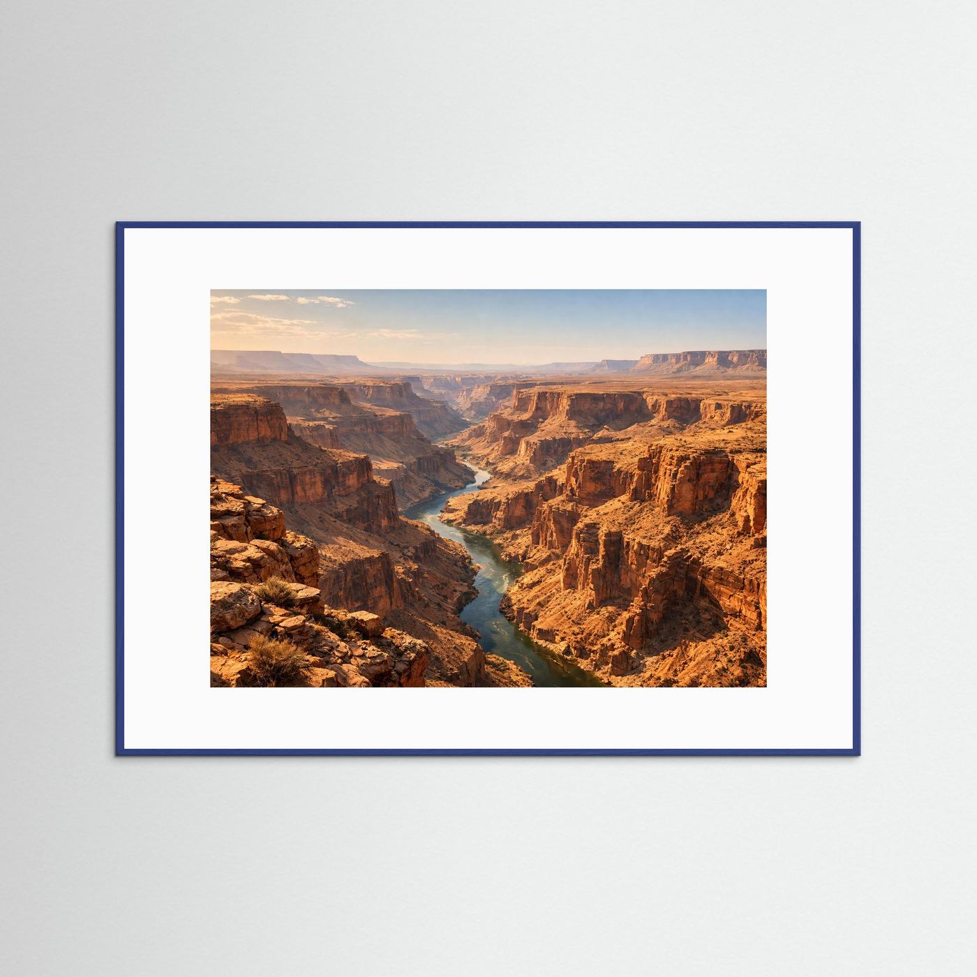 Majestätischer Grand Canyon | Fluss im Canyon & Natur Poster Querformat