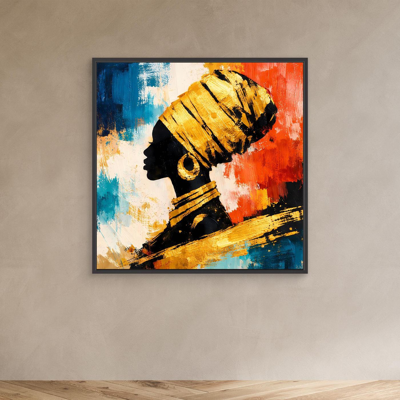 Leinwand Stolze Eleganz | Afrikanische Schönheit Modernes Wandbild