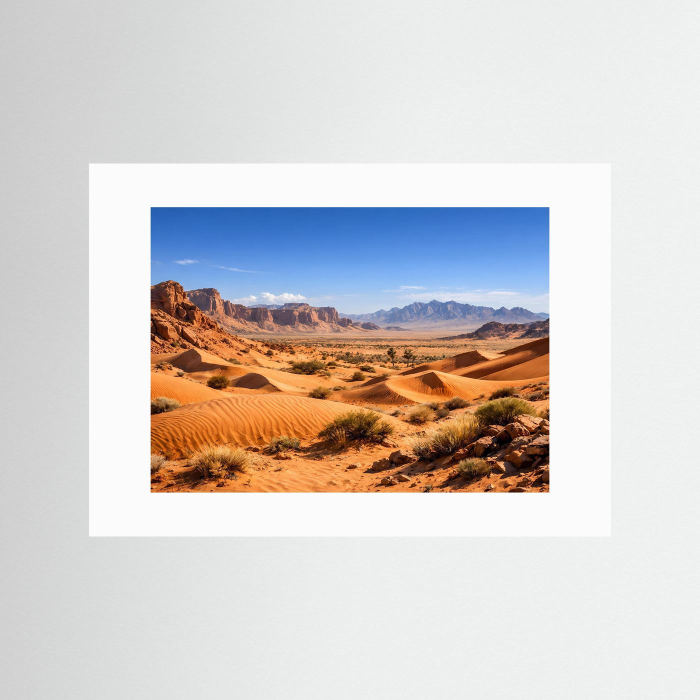 Faszinierende Wüstenlandschaft | Wüste & Sanddünen Poster Querformat