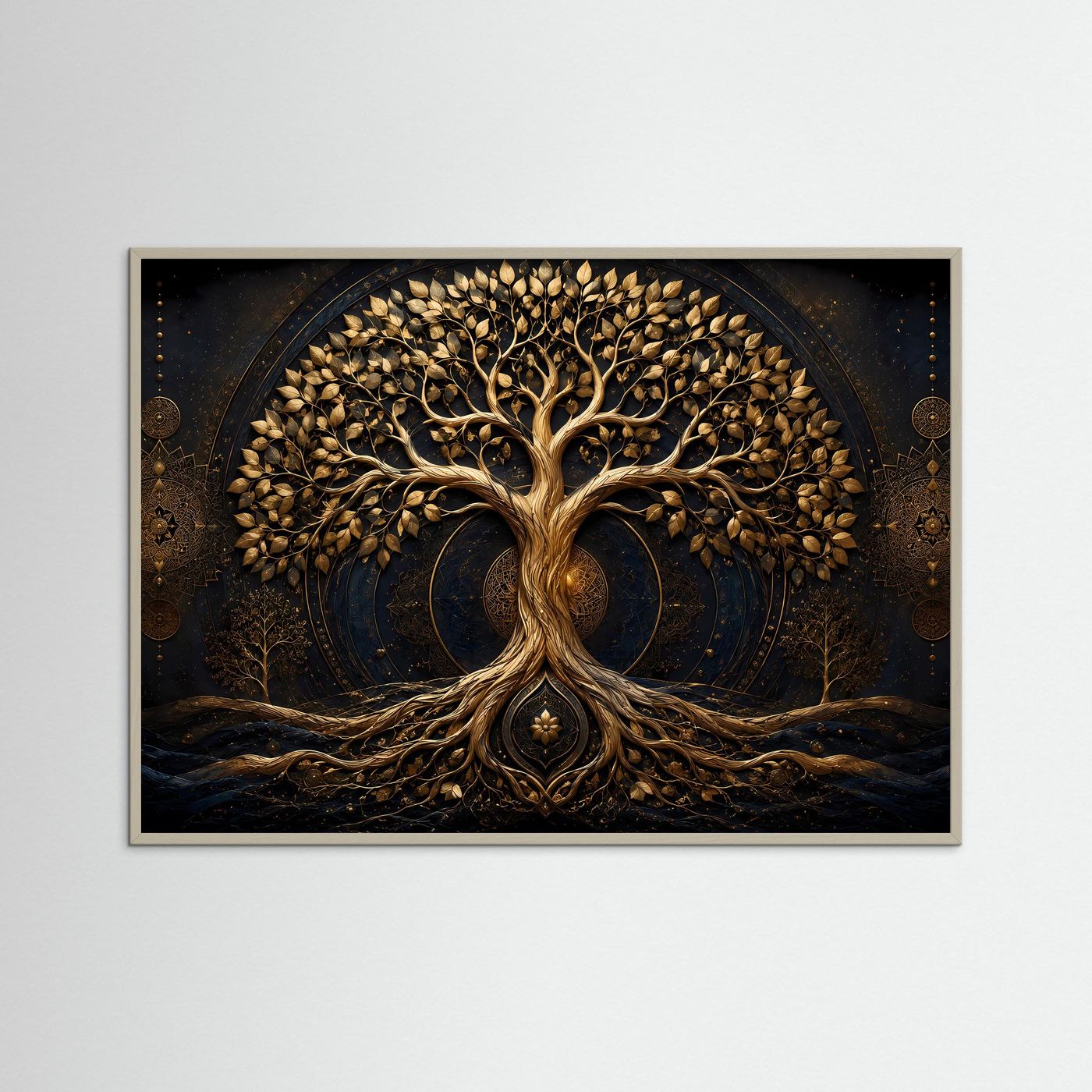 Symbol des Lebens | Edler Baum des Lebens mit goldenen Details Poster