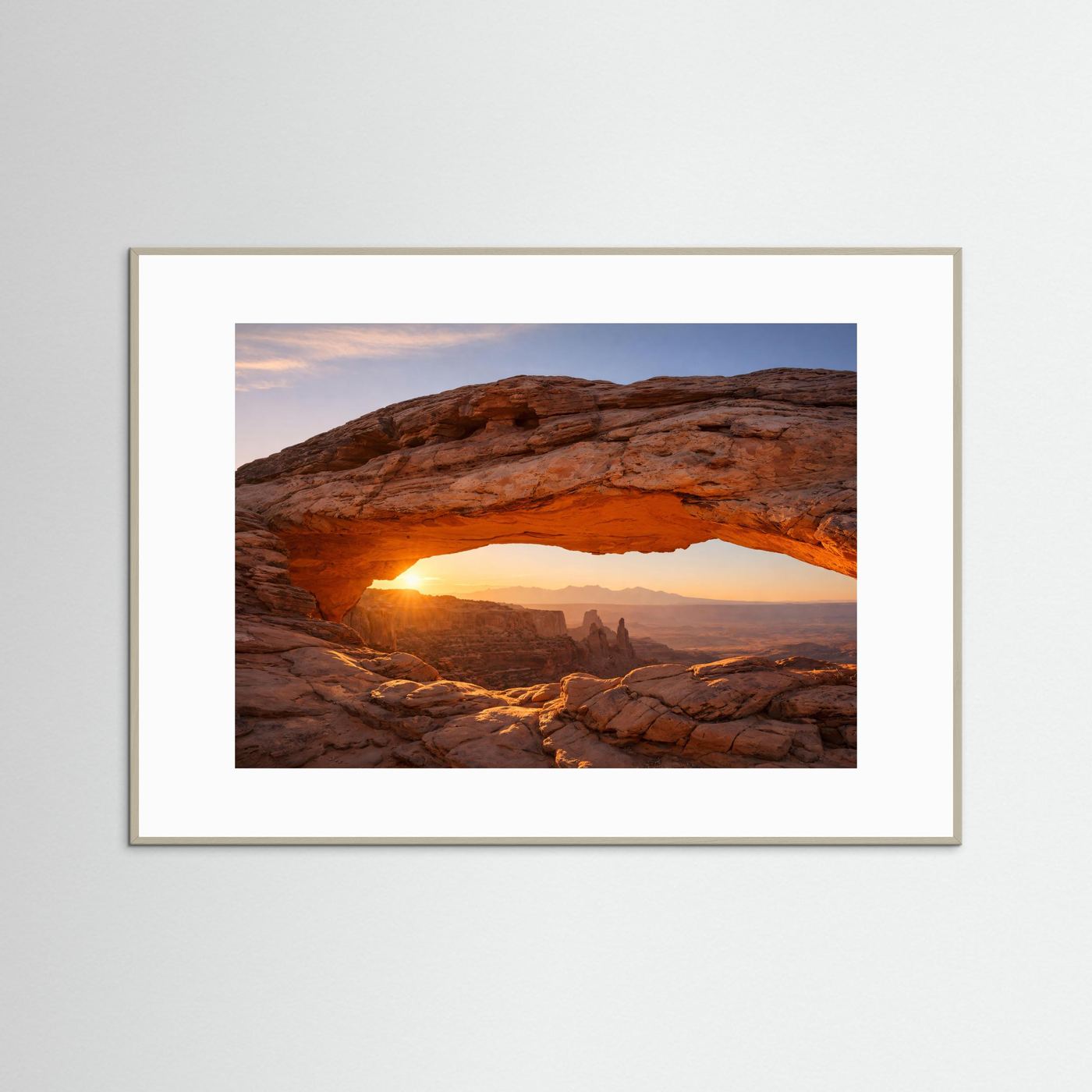 Goldener Morgen am Mesa Arch | Canyonlands Naturposter Querformat