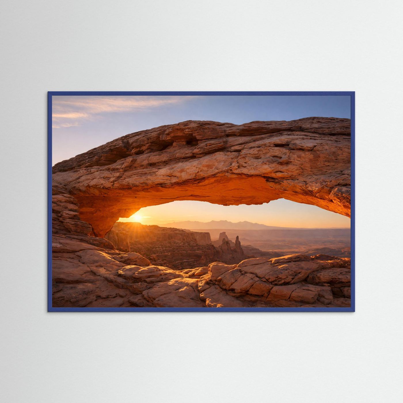Faszinierender Felsenbogen im Sonnenuntergang | Wüsten- & Canyon-Panorama Poster Querformat