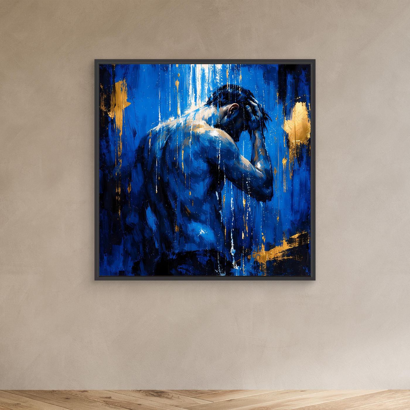 Leinwand Erfrischung unter der Dusche | Modernes Abstraktes Wellness Wandbild