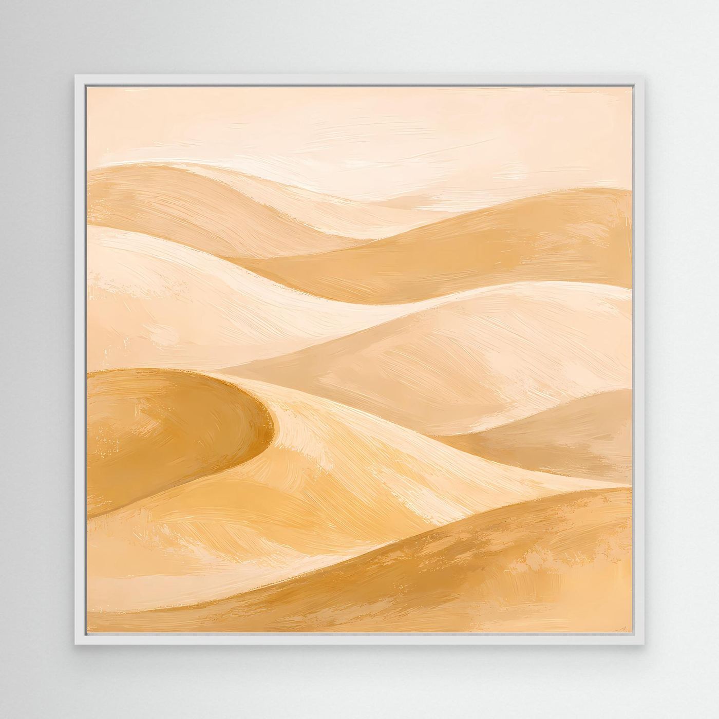 Leinwand Sanfte Wüstendünen im Abendlicht | Abstraktes Sahara Wandbild