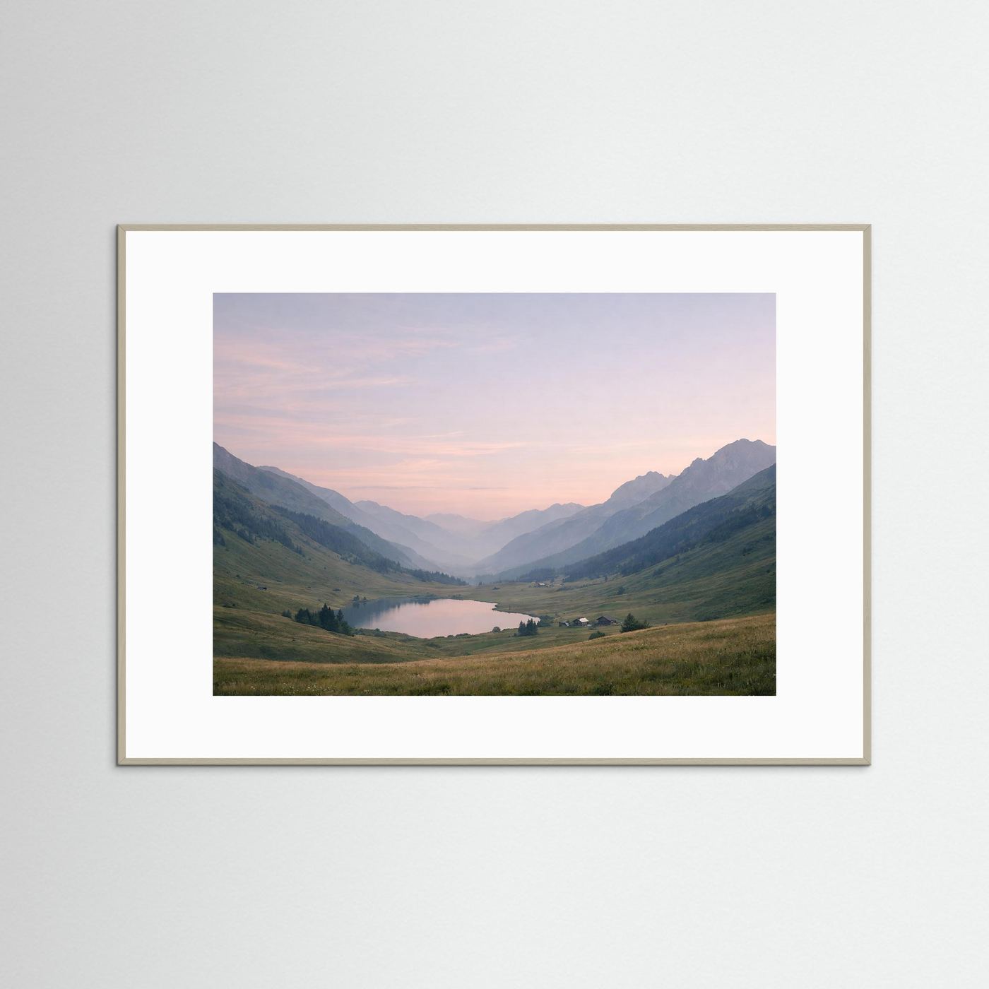Majestätische Alpen im sanften Morgenlicht | Panorama Berg & Natur Poster Querformat