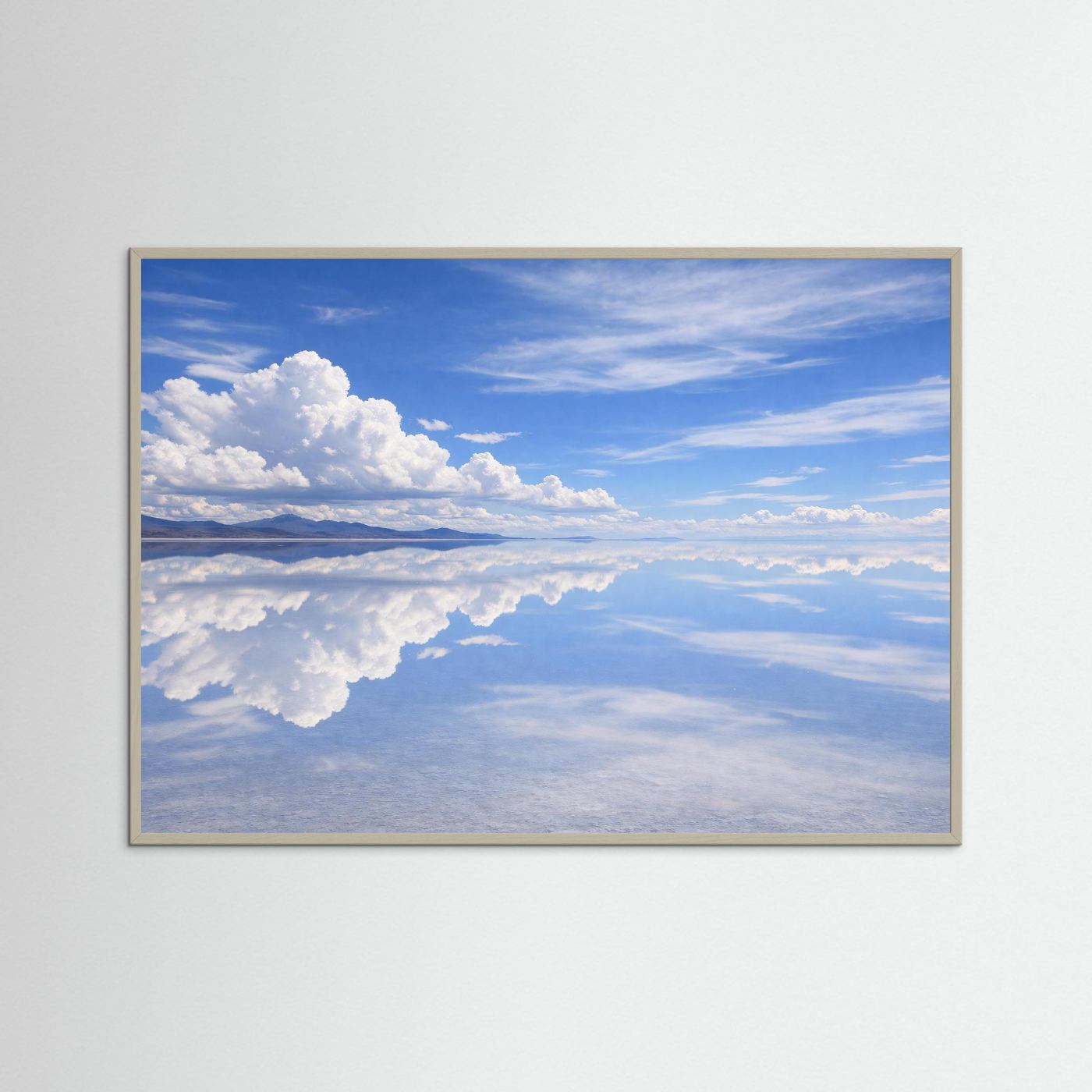 Himmel und Erde im Salar de Uyuni | Spiegelung Naturposter Querformat