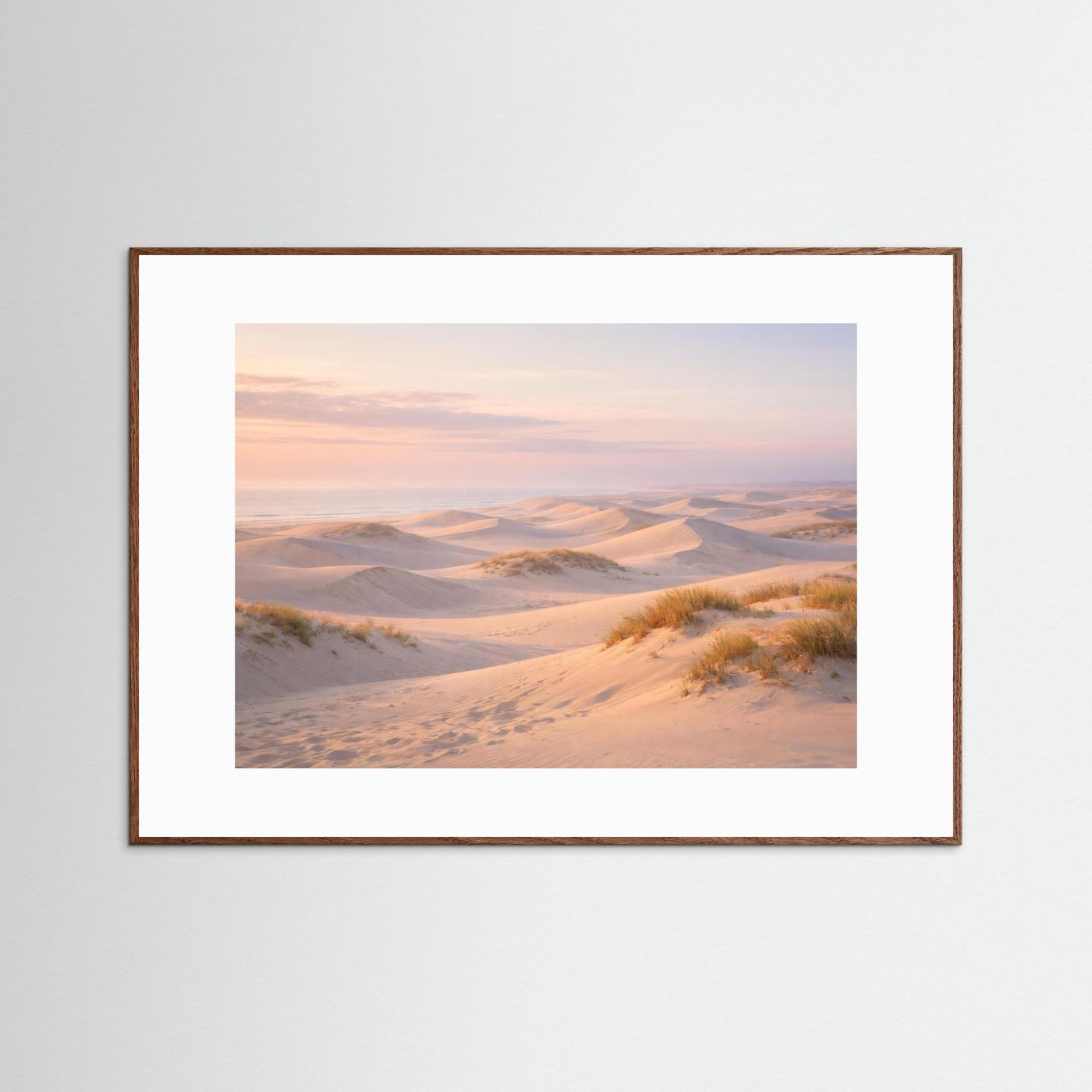 Sanfte Sanddünen im Abendlicht | Panorama Wüste & Küste Poster Querformat