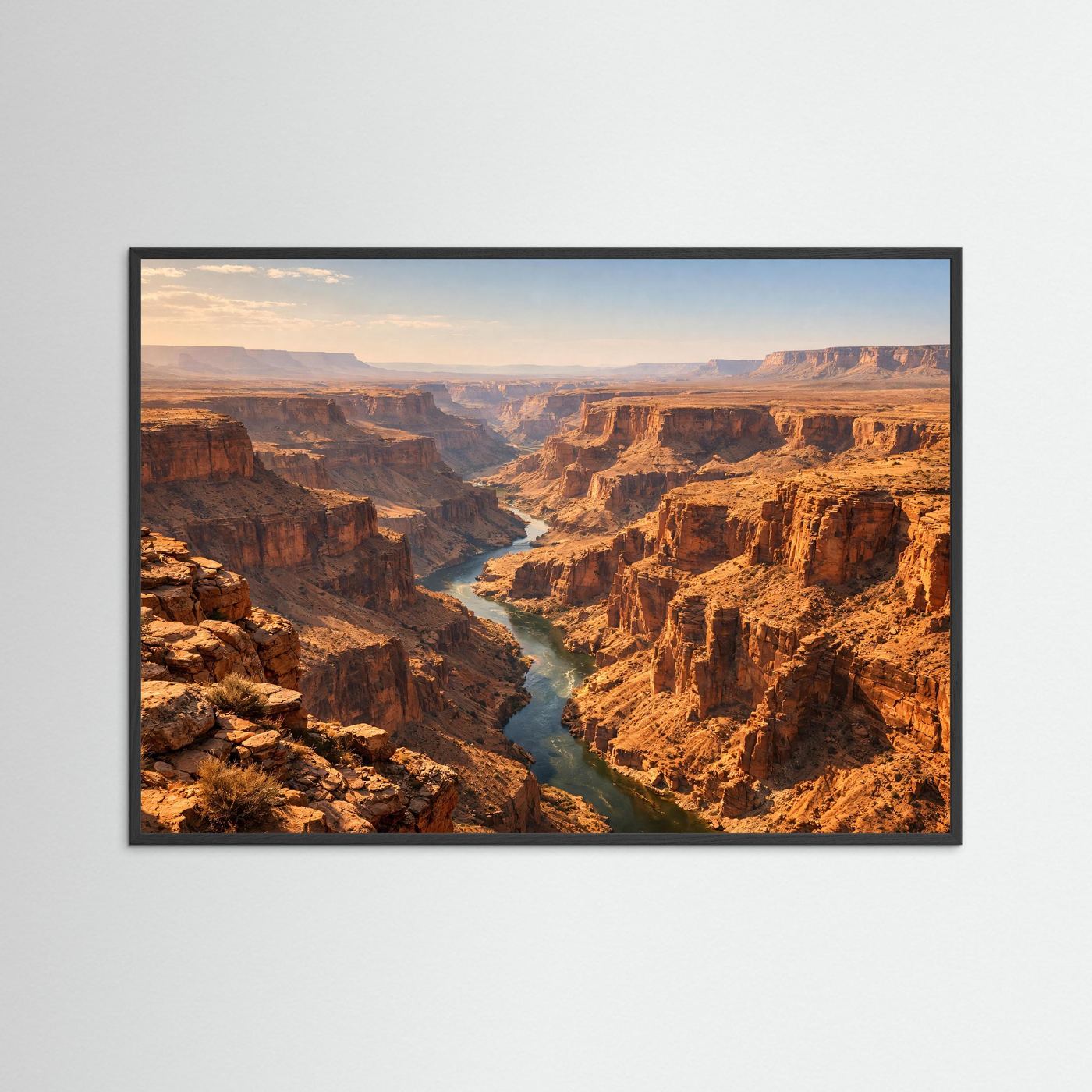 Erhabene Schlucht & Mäandrierender Fluss | Canyon Panorama Poster
