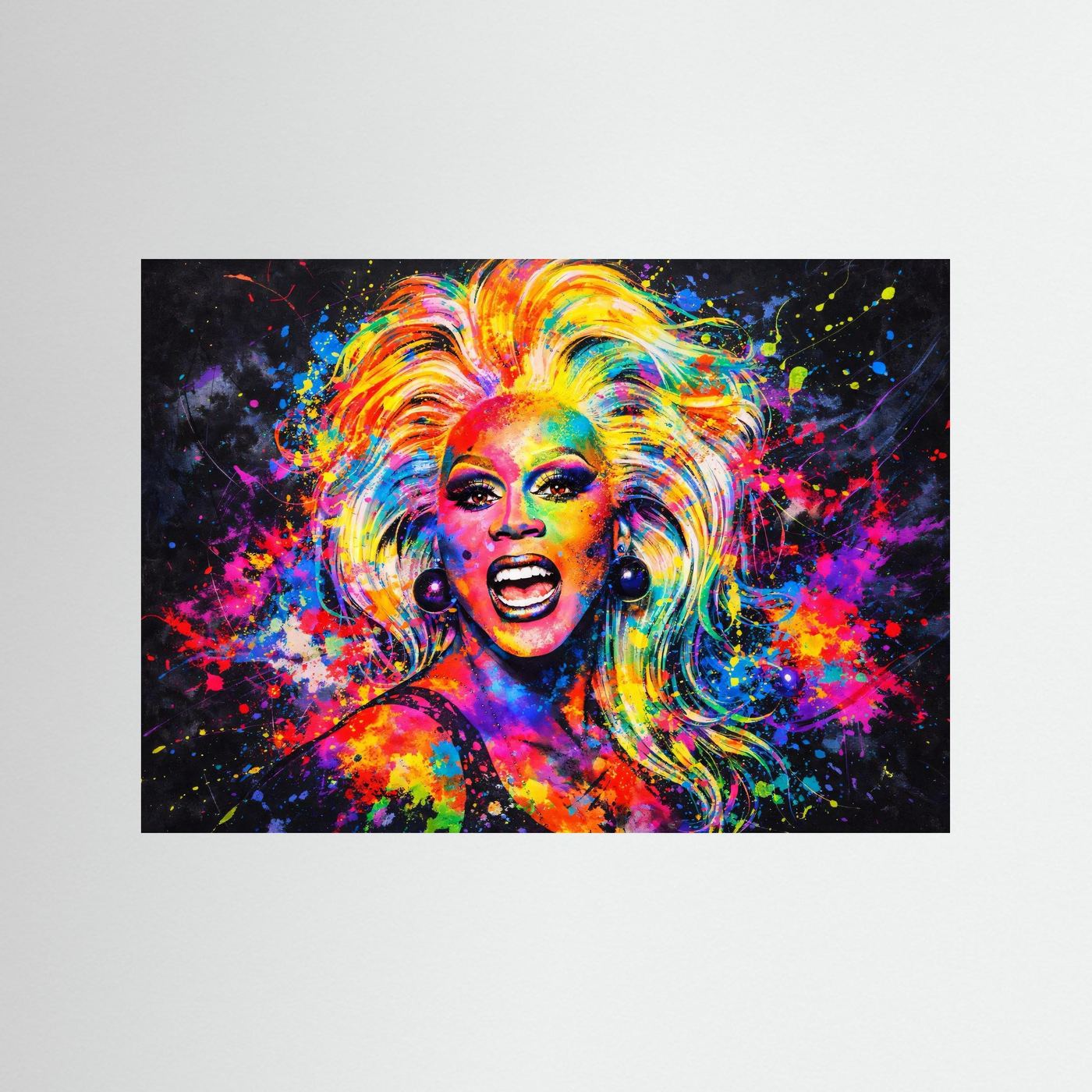 Strahlen der Ikone | Moderner Pop Art Print Querformat Wandbild