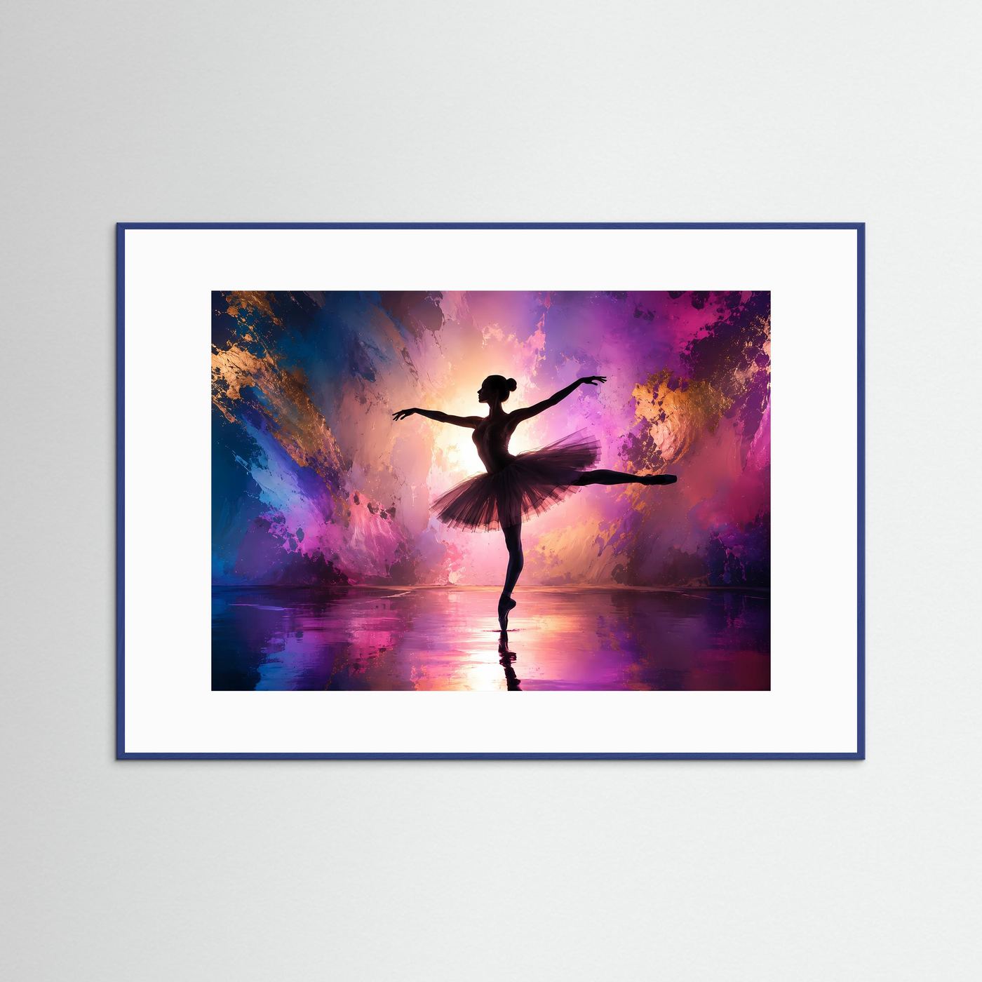 Abstrakte Ballerina in Pastell | Eleganz, Bewegung & Licht