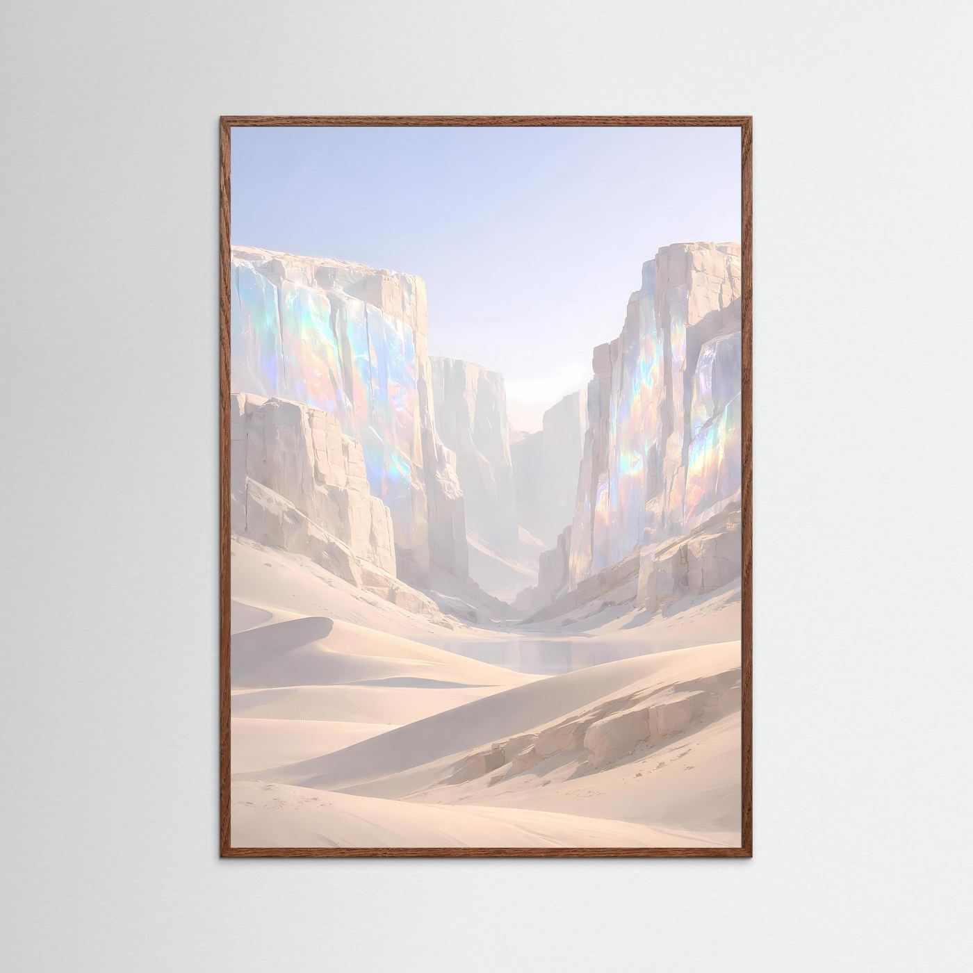 Poster Kristalline Schlucht in der Wüste | Majestätisches Canyon Wandbild