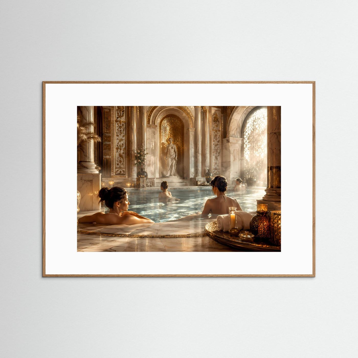 Luxuriöser Wellness-Tempel aus Marmor | Spa & Entspannung Poster