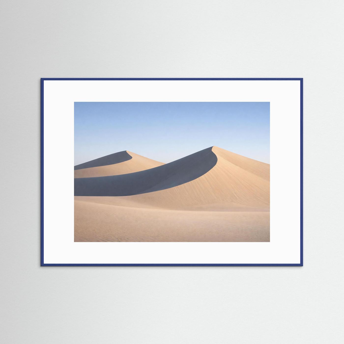 Sanfte Sanddünen & Minimalistische Wüstenweite | Minimal Art Poster Querformat