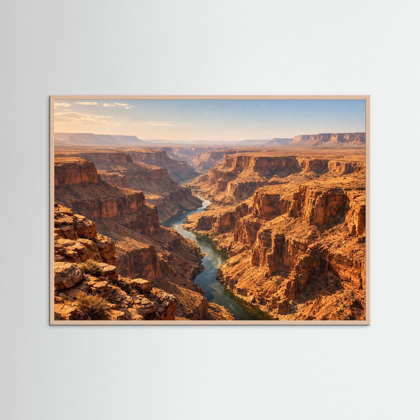 Majestätischer Grand Canyon | Fluss im Canyon & Natur Poster Querformat
