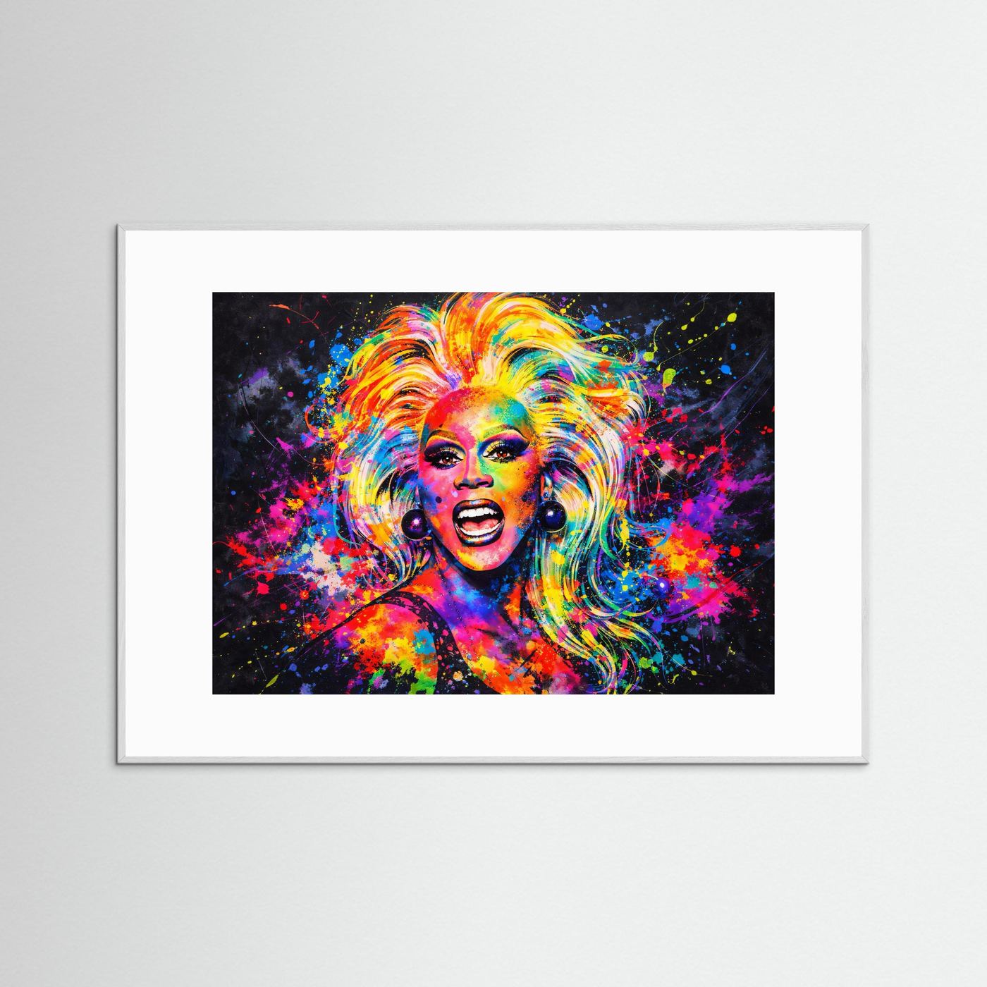 Strahlen der Ikone | Moderner Pop Art Print Querformat Wandbild