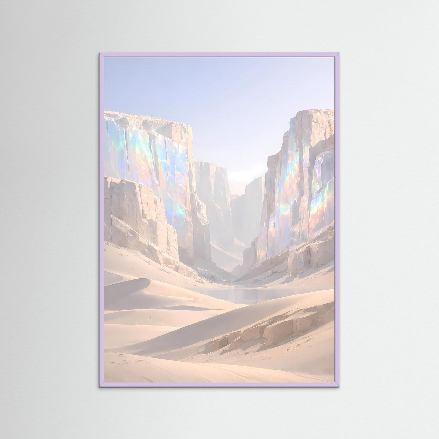 Poster Kristalline Schlucht in der Wüste | Majestätisches Canyon Wandbild
