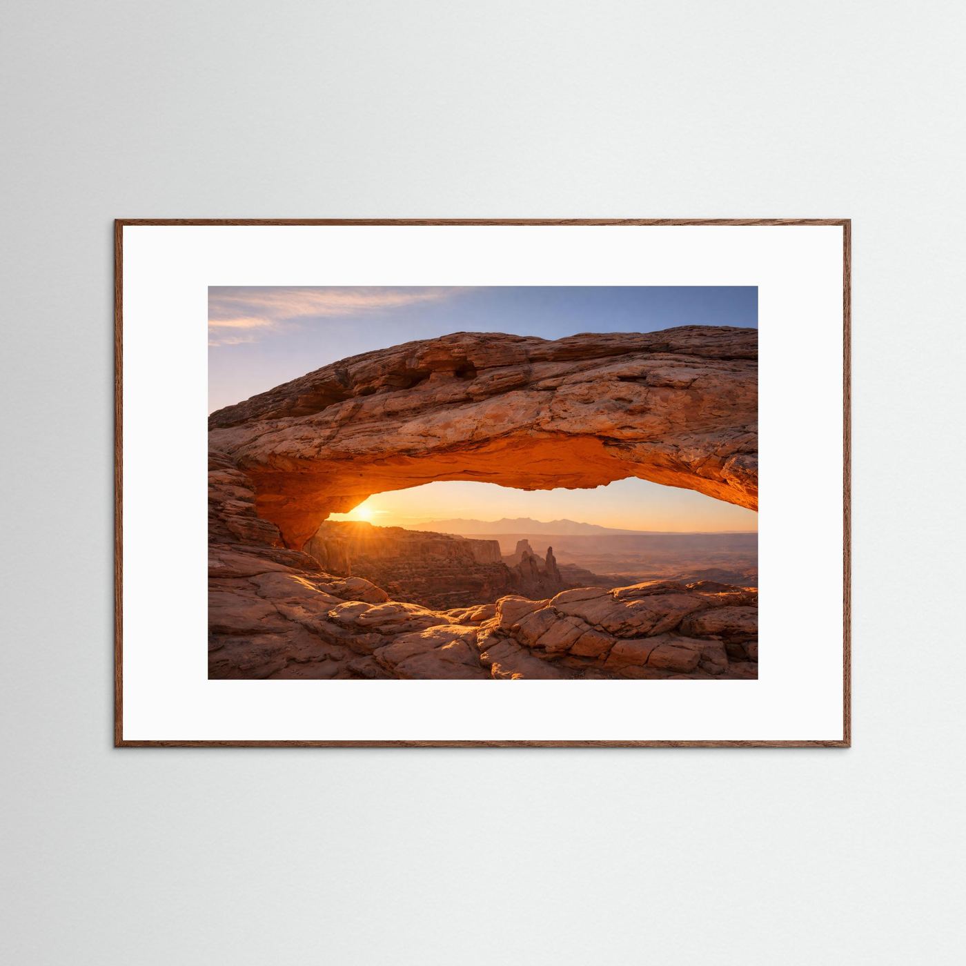 Goldener Morgen am Mesa Arch | Canyonlands Naturposter Querformat