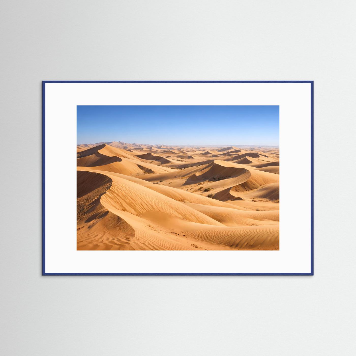 Faszination Wüste in Gold | Panorama Sanddünen & Horizont Poster Querformat