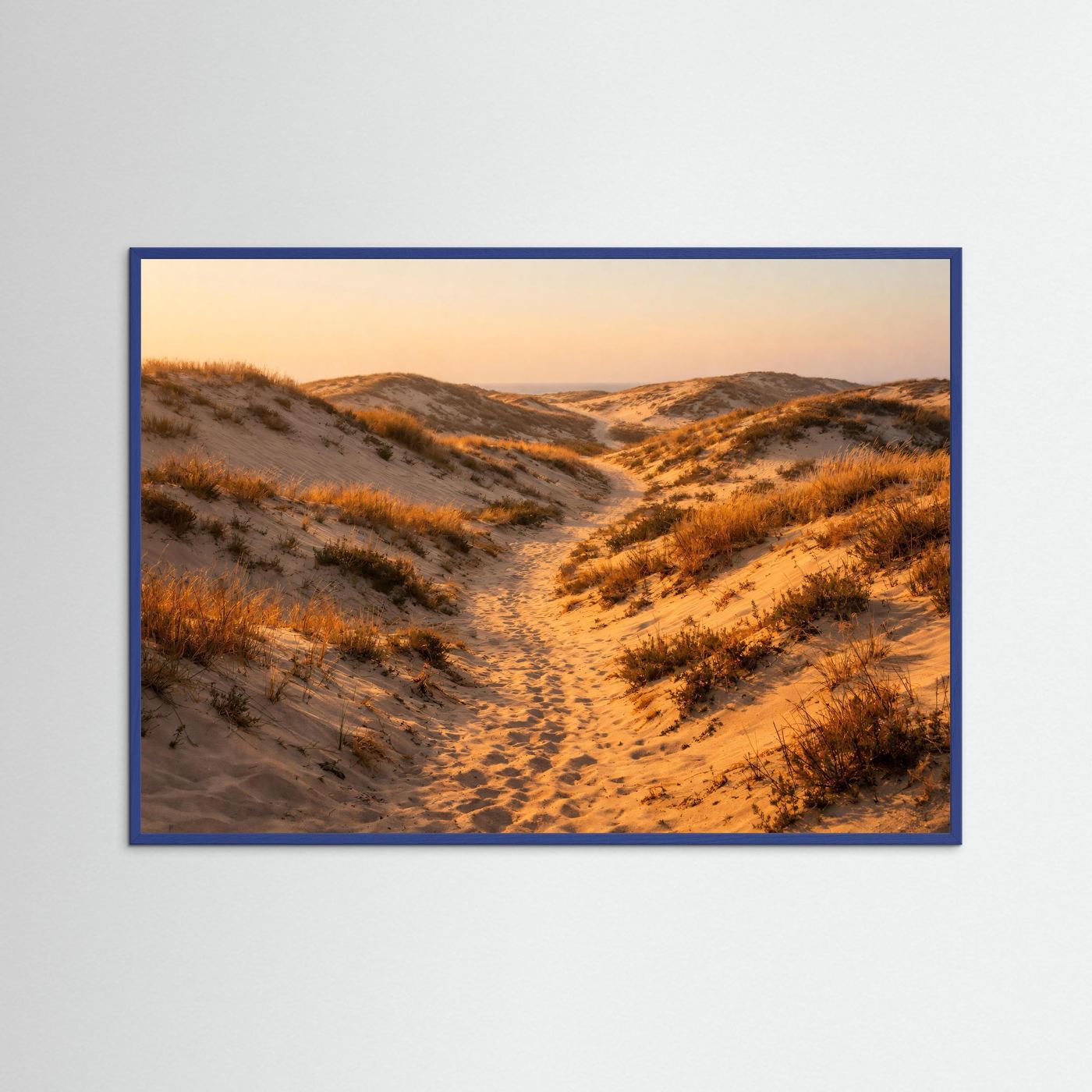 Pfad durch die goldenen Dünen | Küstenlandschaft Naturposter Querformat