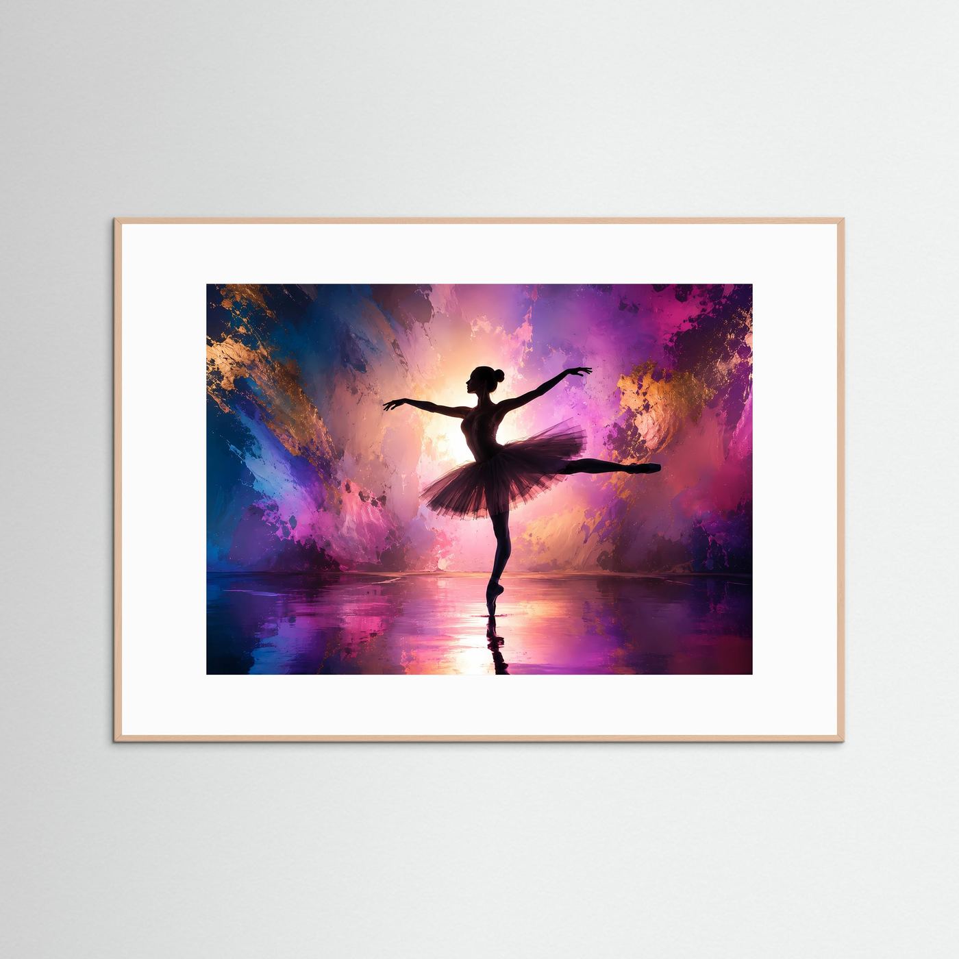 Abstrakte Ballerina in Pastell | Eleganz, Bewegung & Licht