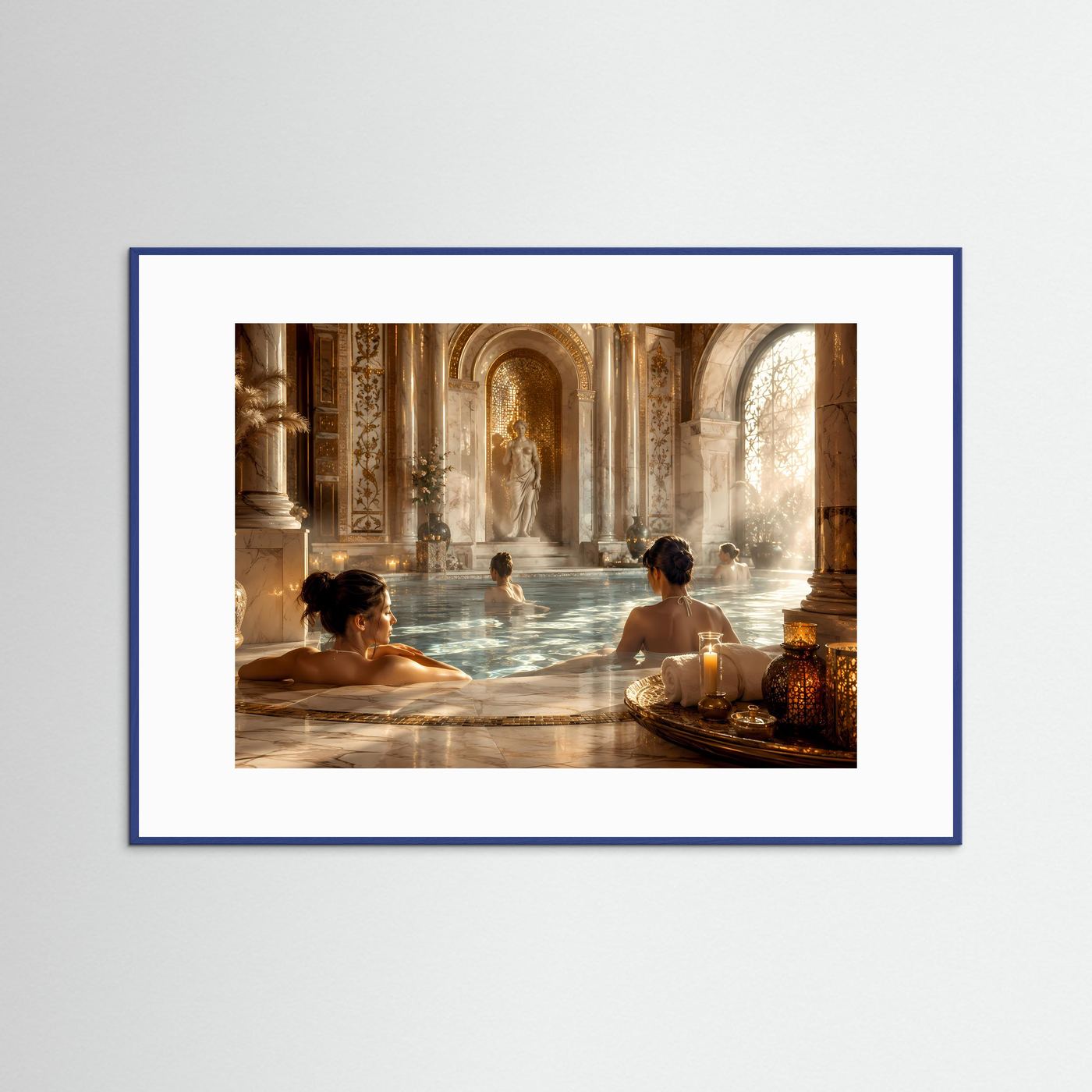 Luxuriöser Wellness-Tempel aus Marmor | Spa & Entspannung Poster