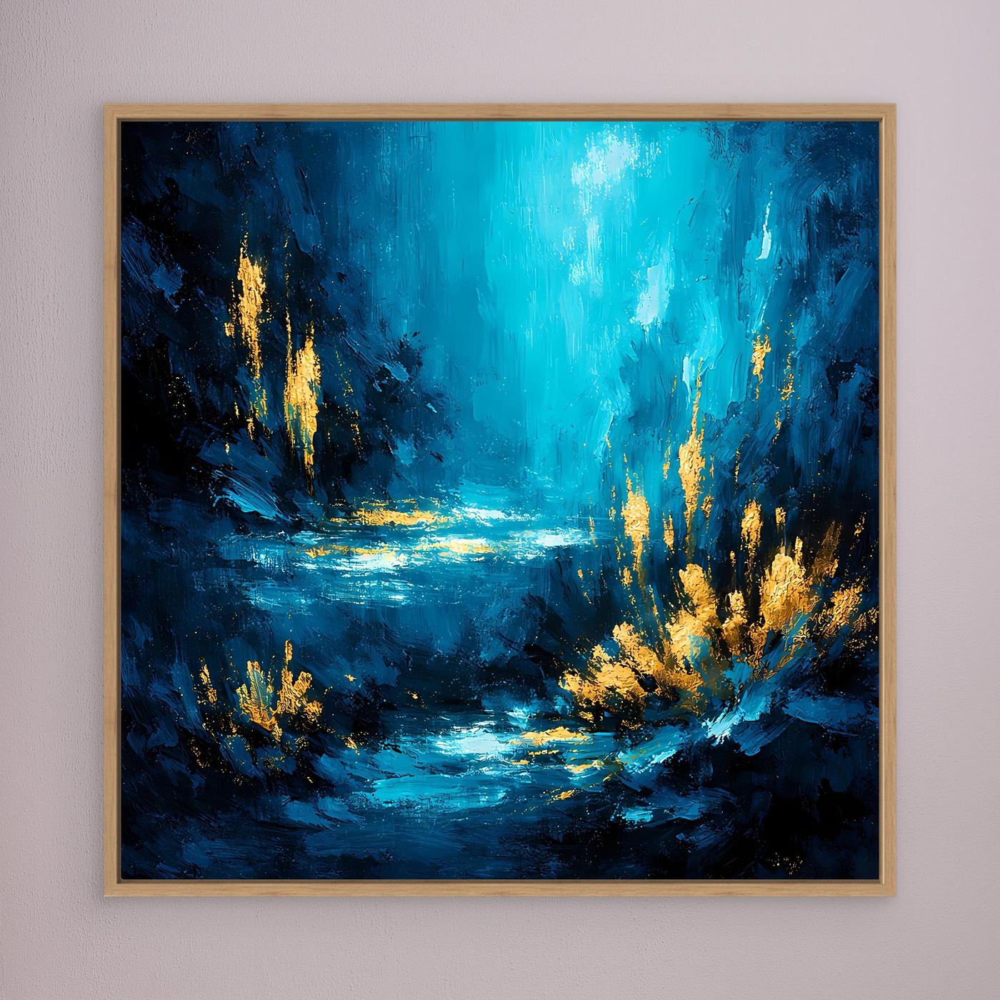 Leinwand Magische Unterwasser-Lagune | Abstraktes Korallen Wandbild