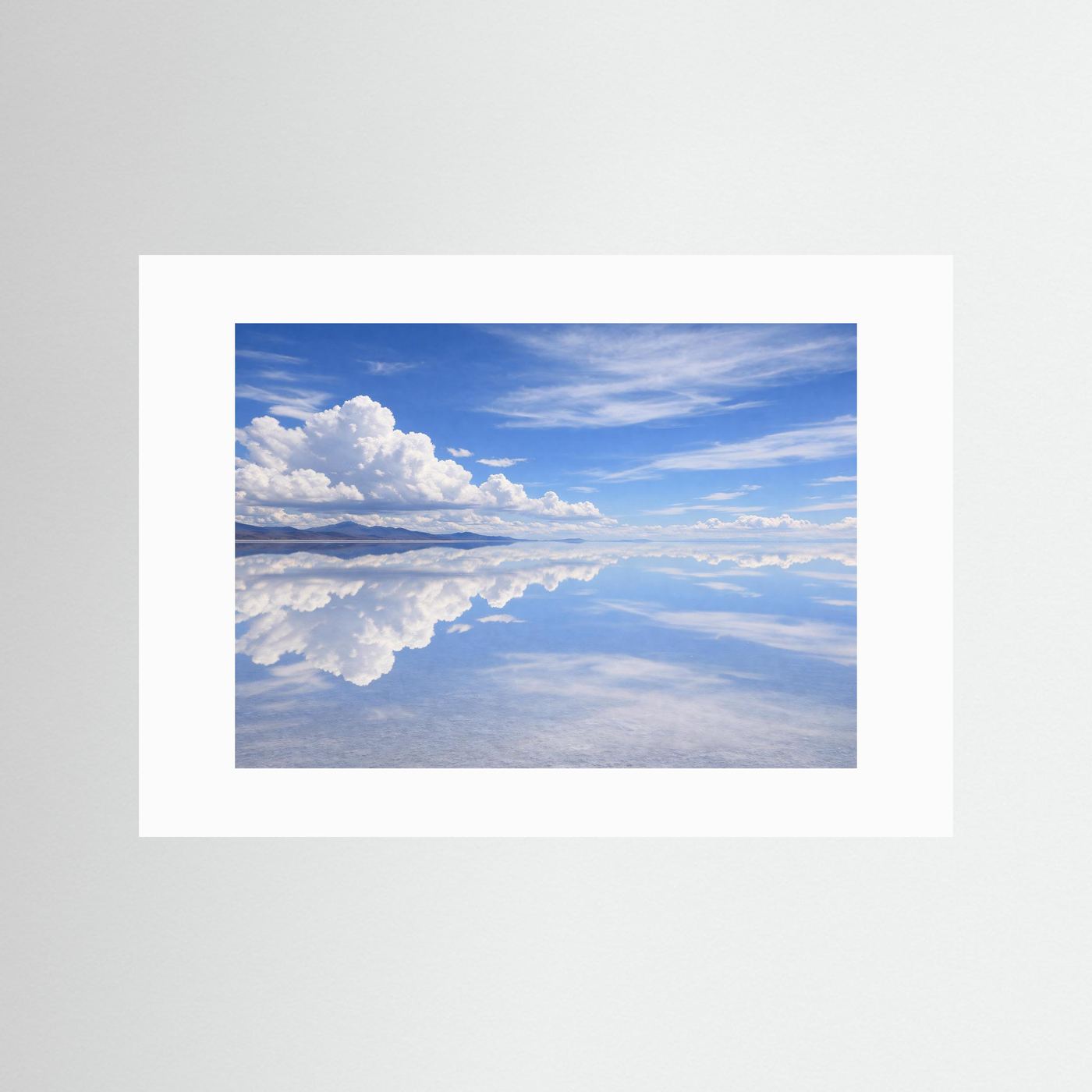 Himmel und Erde im Salar de Uyuni | Spiegelung Naturposter Querformat