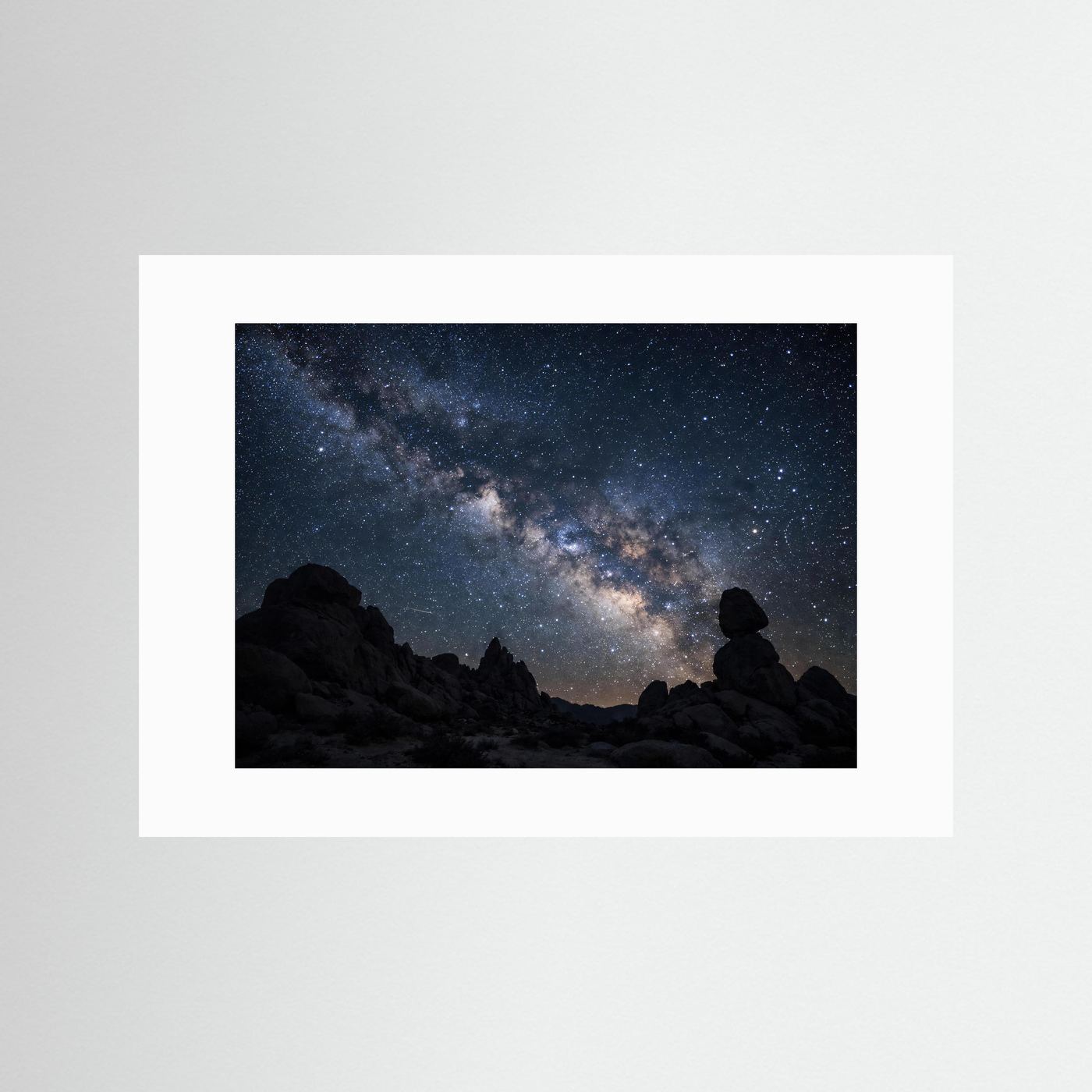 Magische Milchstraße im Sternenhimmel | Panorama Natur & Kosmos Poster Querformat