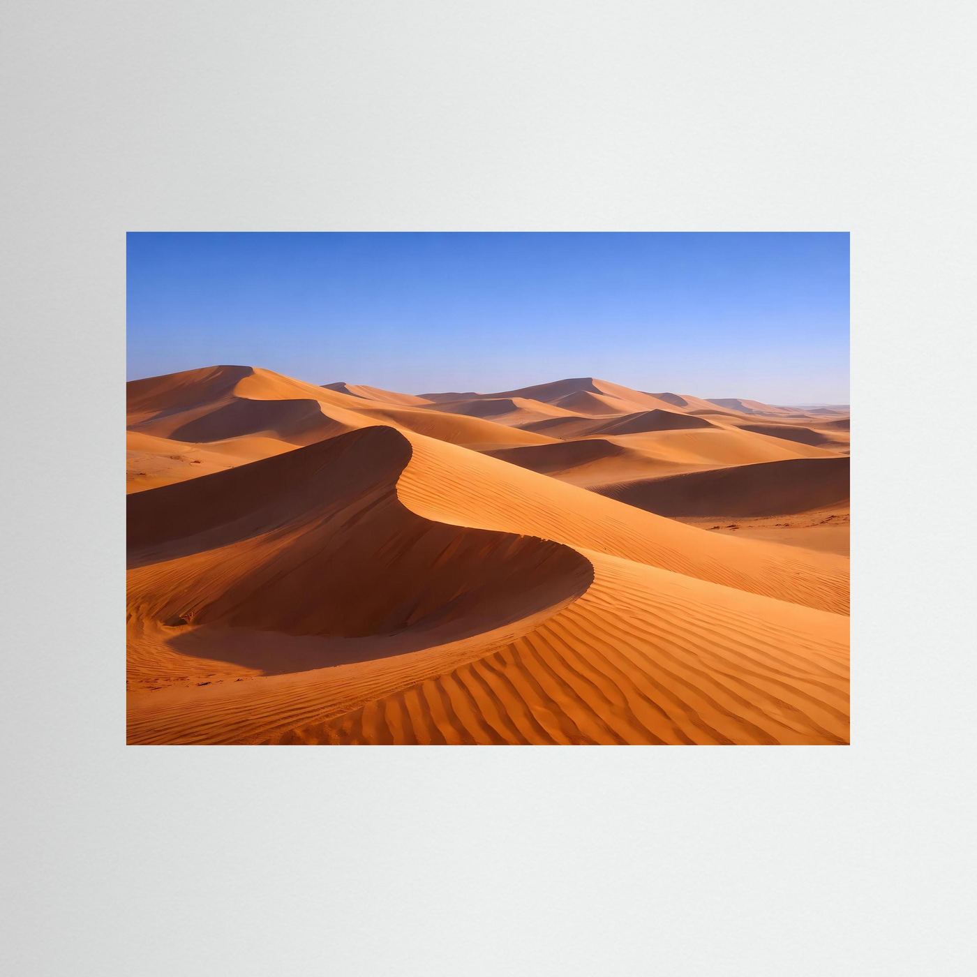 Wüstenlandschafts-Poster mit Sanddünen, Querformat, ohne Rahmen