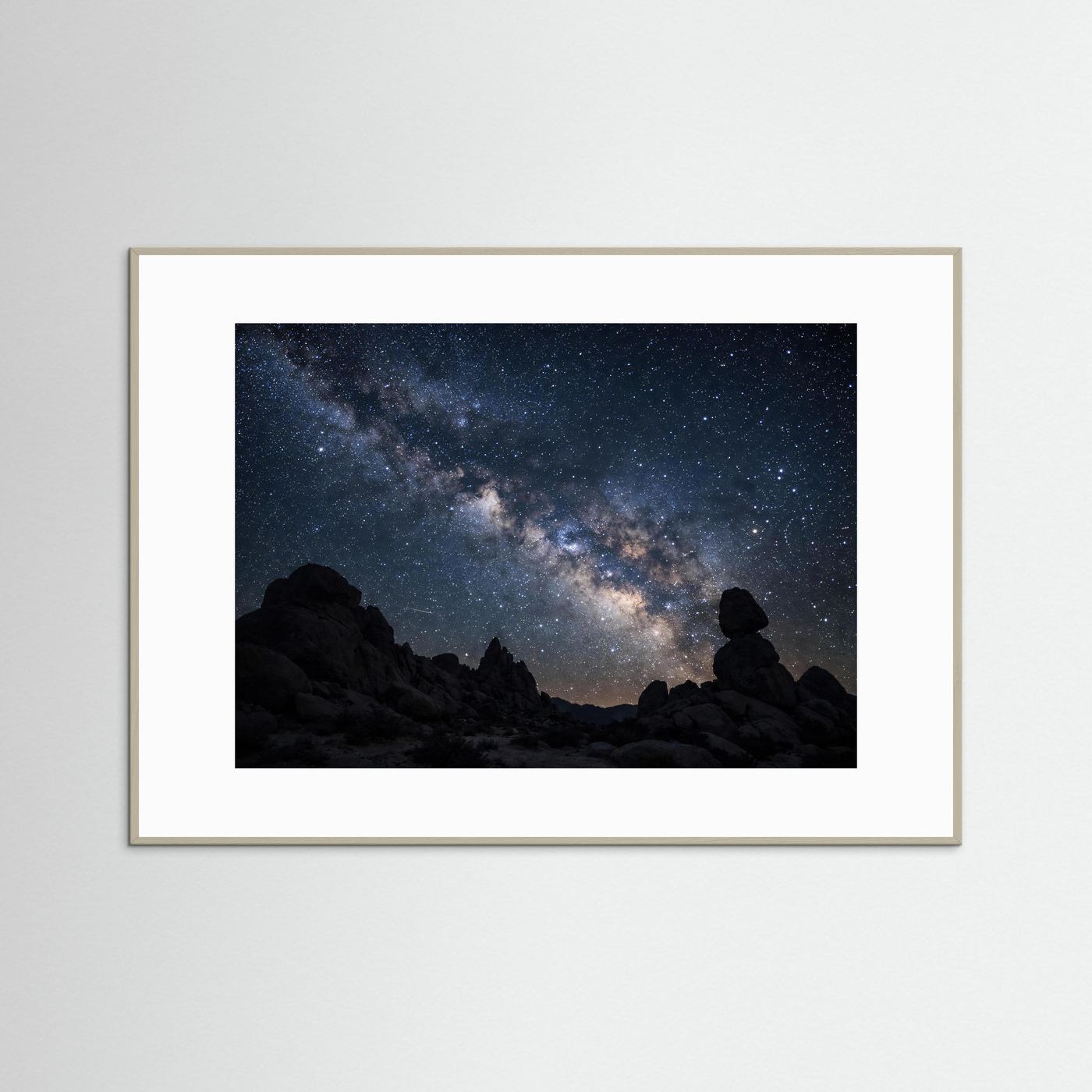 Magische Milchstraße im Sternenhimmel | Panorama Natur & Kosmos Poster Querformat