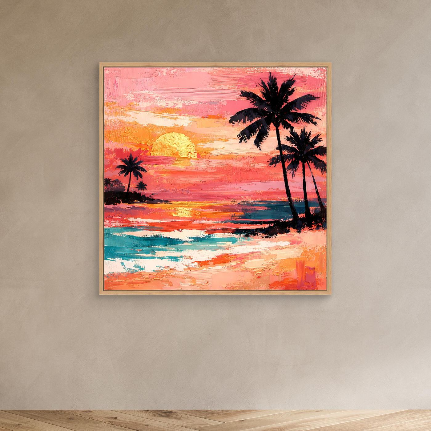 Leinwand Elegante Wüstenwellen in Terrakotta | Abstraktes Natur Wandbild