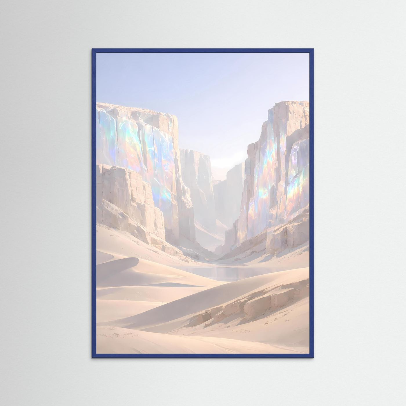 Poster Kristalline Schlucht in der Wüste | Majestätisches Canyon Wandbild