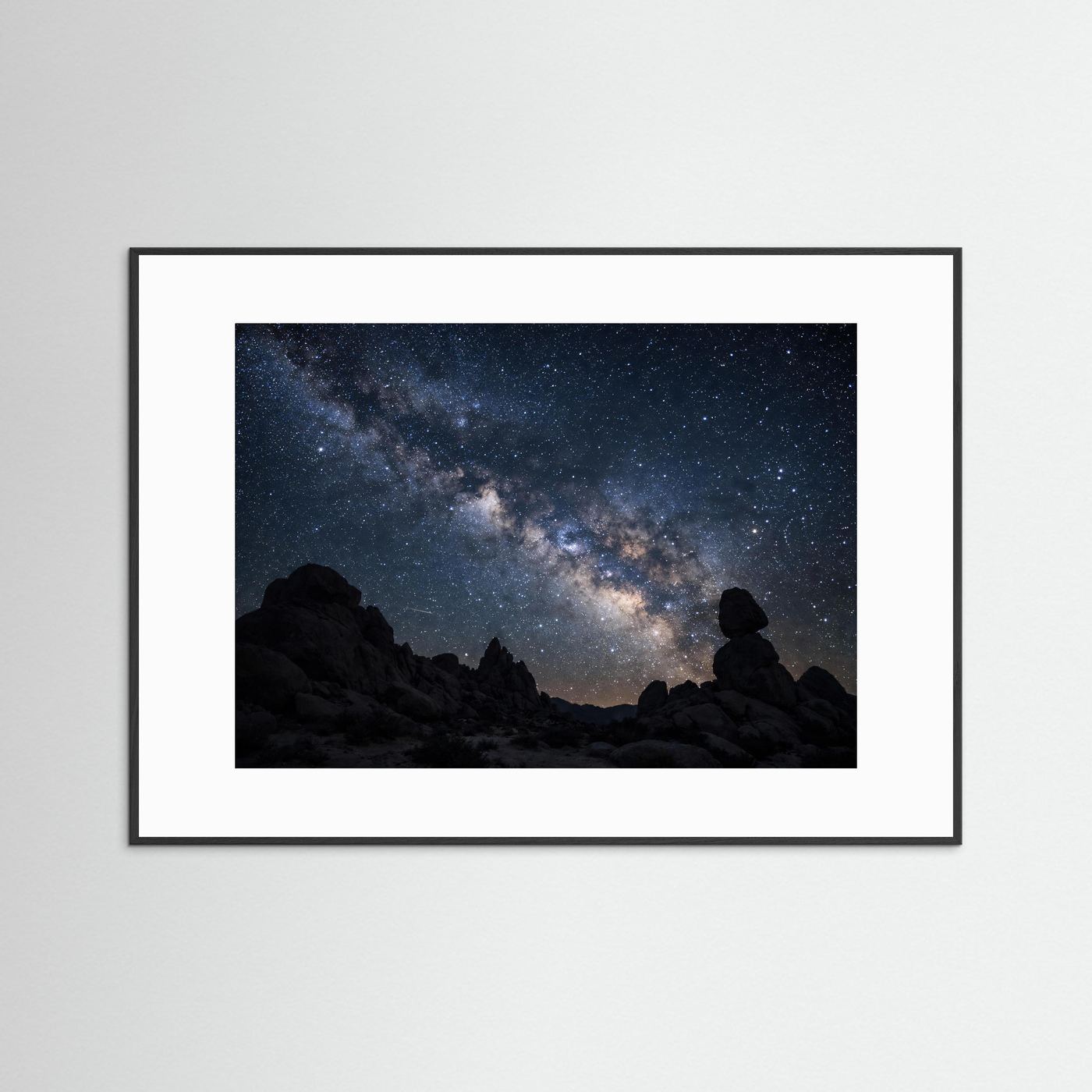 Magische Milchstraße im Sternenhimmel | Panorama Natur & Kosmos Poster Querformat