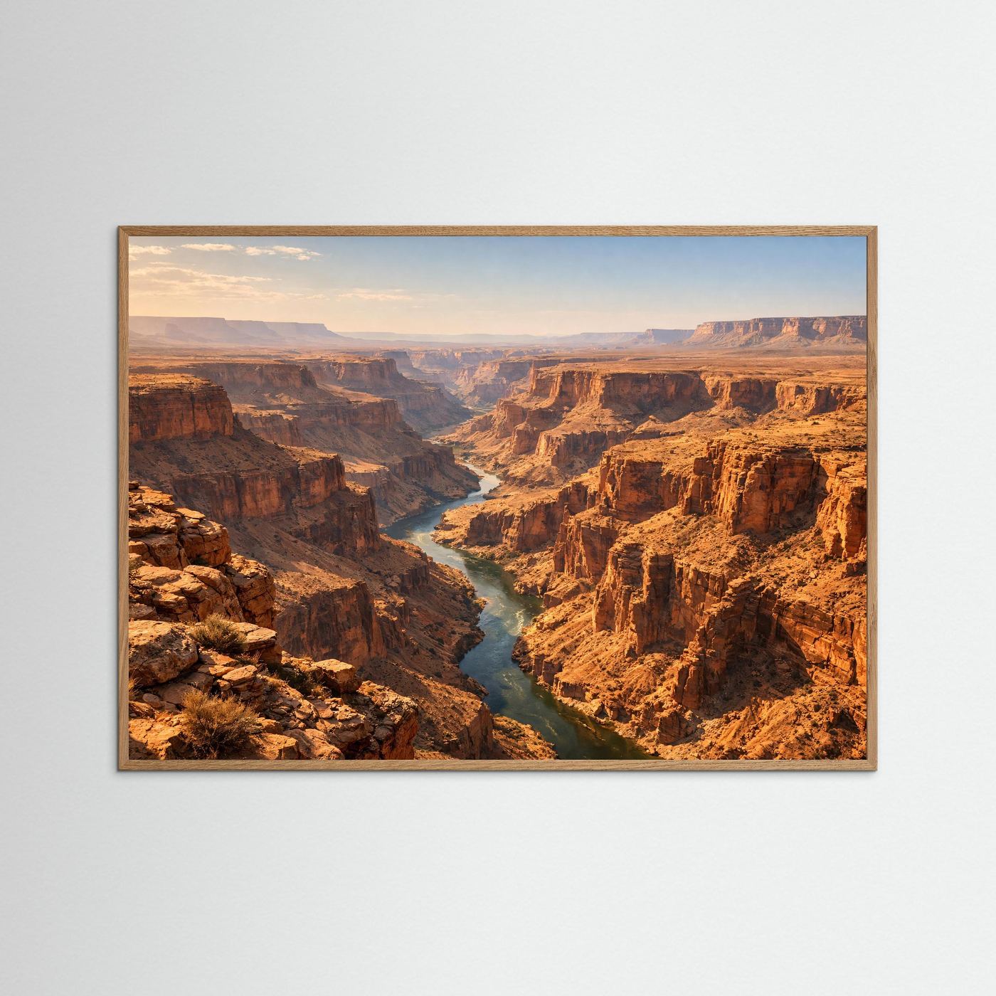 Majestätischer Grand Canyon | Fluss im Canyon & Natur Poster Querformat