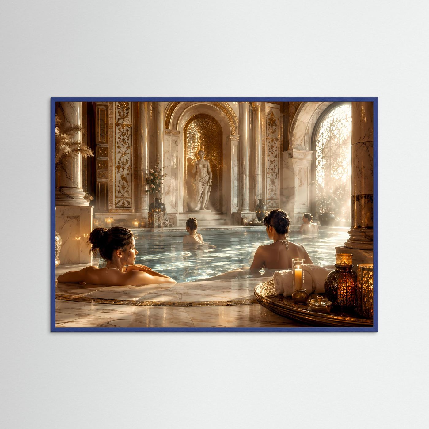 Luxuriöser Wellness-Tempel aus Marmor | Spa & Entspannung Poster